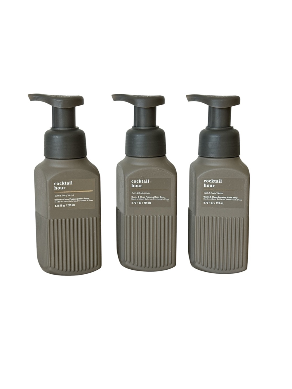 Bath & Body Works Cocktail Hour (Bourbon) Foaming Hand Soap w/Essential oils x3